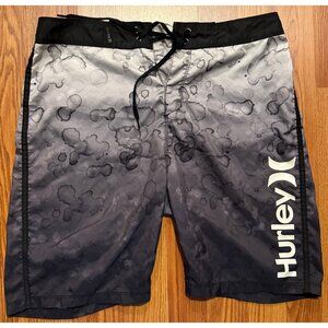 Hurley Splatter Board Shorts Mens 30 7" Striped Swim Trunks